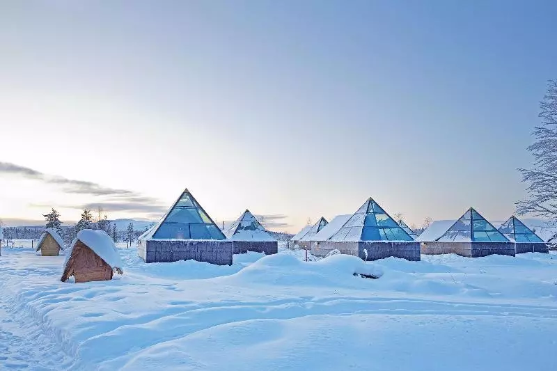 ホテル Aurora Pyramid Glass Igloos