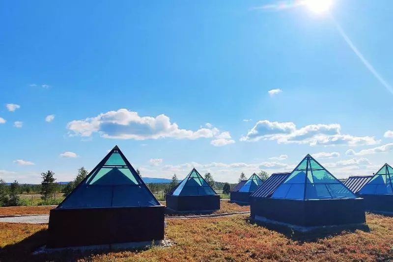 ホテル Aurora Pyramid Glass Igloos
