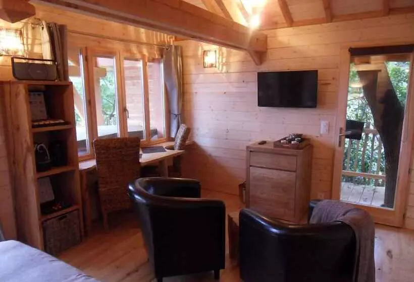 ホテル Cabane D Hôtes Avec Spa Aura Cabana