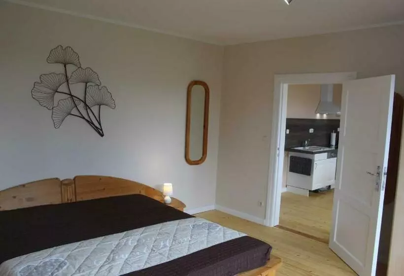 ホテル Ferienwohnung Auf Dem Alpaka Hof