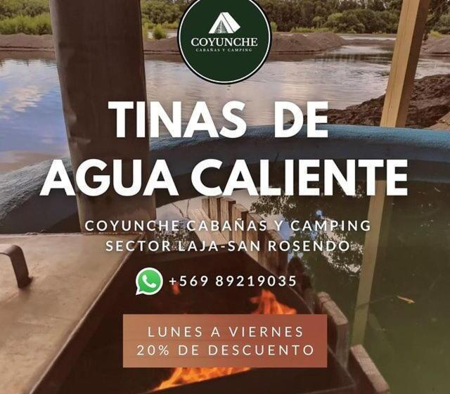 فندق صغير Coyunche Cabañas Y Camping Laja & San Rosendo