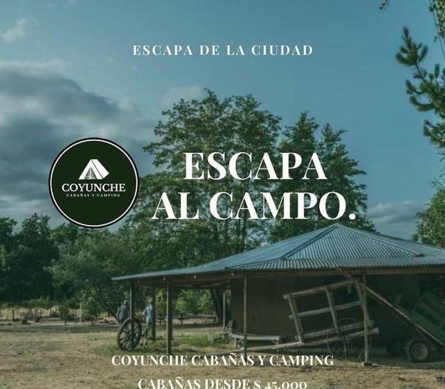 فندق صغير Coyunche Cabañas Y Camping Laja & San Rosendo