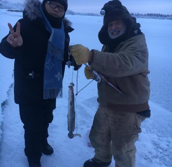 צימר Alaska Log Cabins On The Pond