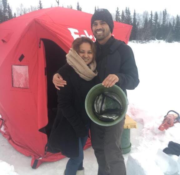 צימר Alaska Log Cabins On The Pond