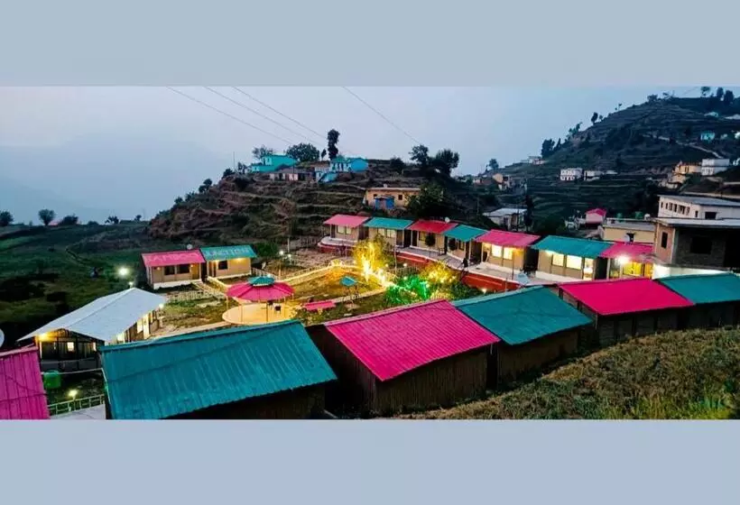 Bamboo Junction Resort   Kanatal, Valley & Mountain View