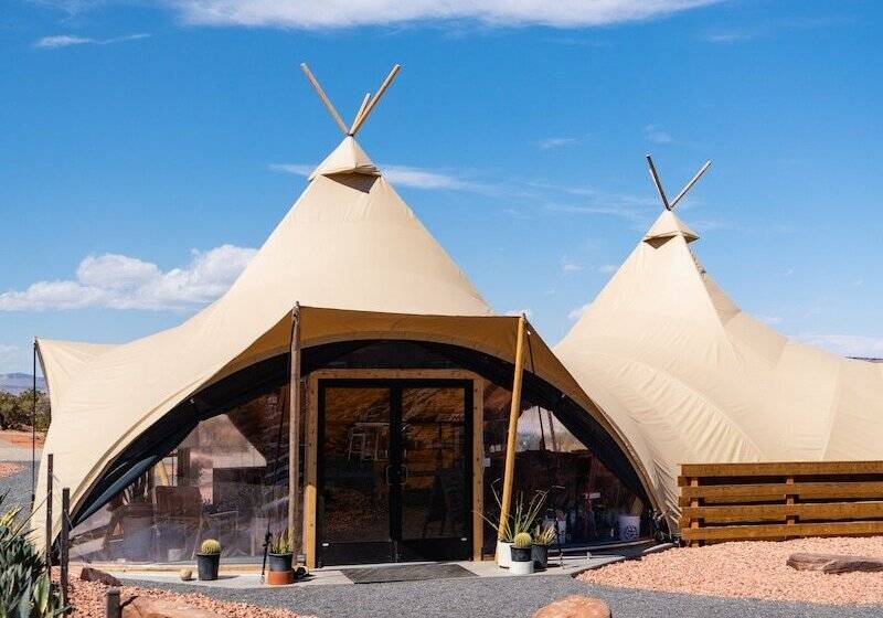 酒店 Under Canvas Lake Powellgrand Staircase