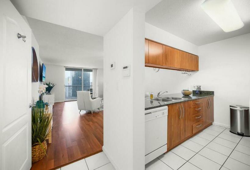 Luxurious 1br High Rise Condo Brickell Free Parking