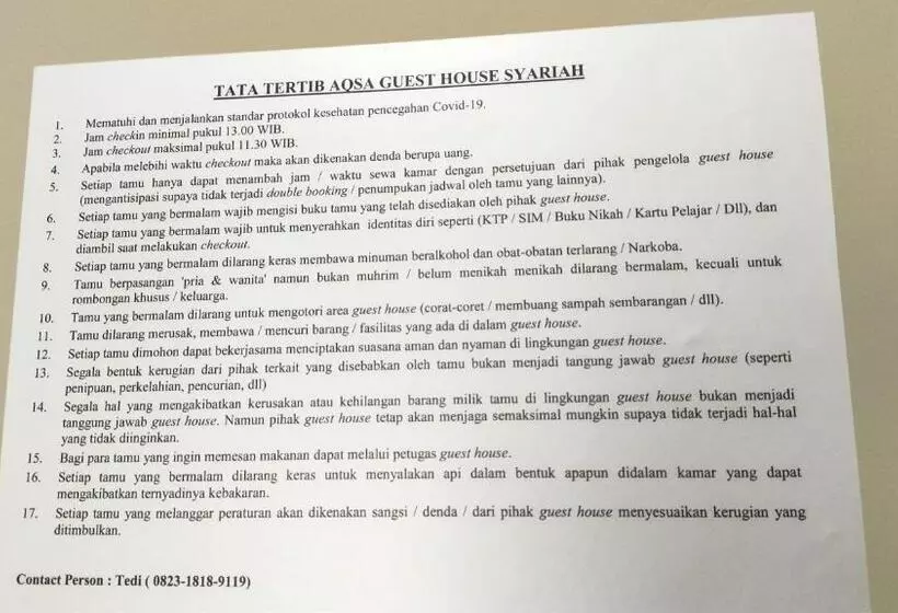 Hotelli Aqsa Guest House Ciamis Syariah