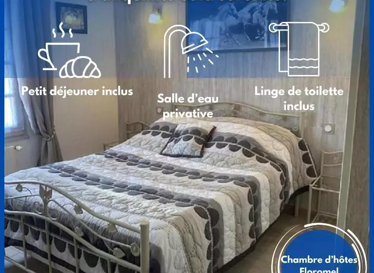 ベッドアンドブレックファースト Chambres Et Table D Hôtes Floromel La Souterraine En Rez De Chaussee