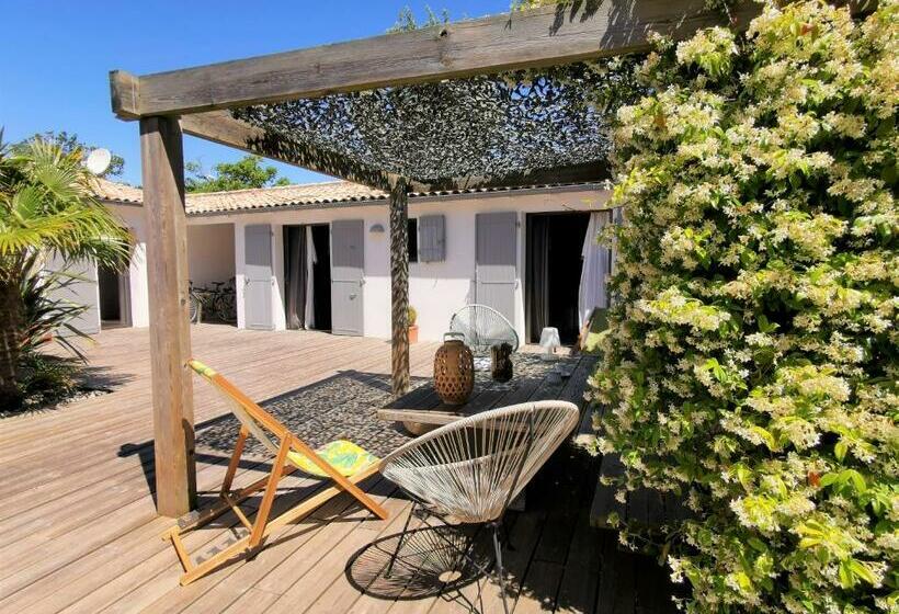 بنسيون Derrière La Plage : Suite, Patio Et Pergola