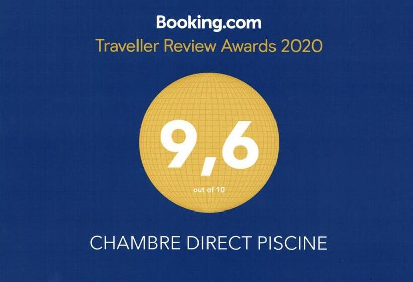 Bed and Breakfast Chambre Direct Piscine