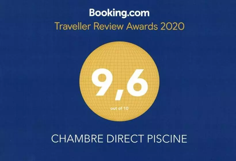 Aamiaismajoitus (B&B) Chambre Direct Piscine