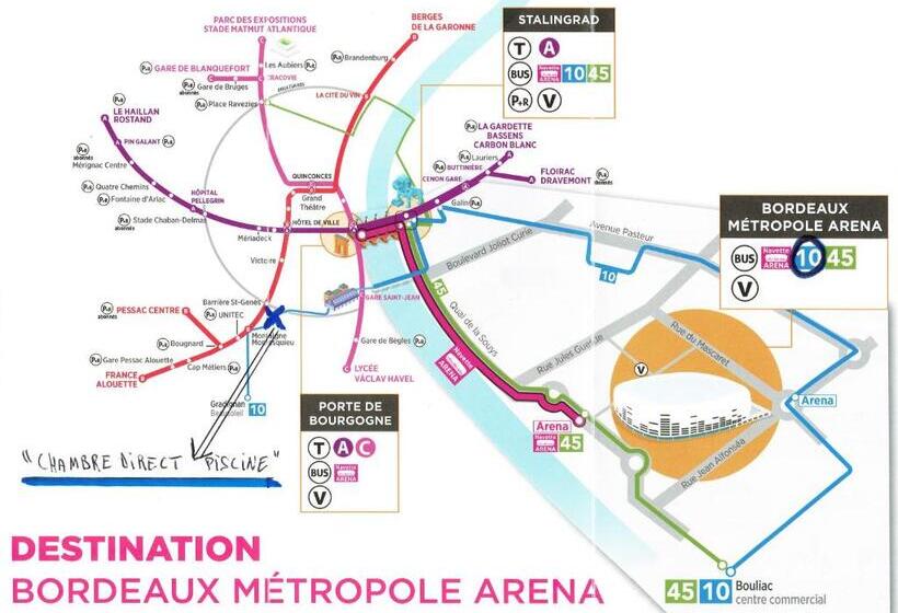 Bed and Breakfast Chambre Direct Piscine