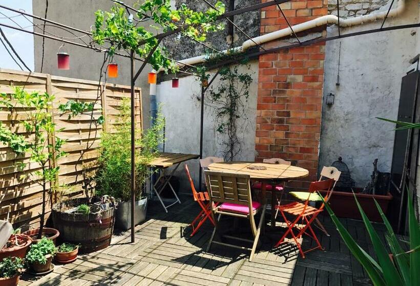 مبيت وإفطار Chambre Indépendante Avec Sdb Terrasse Privative. Centre Ville