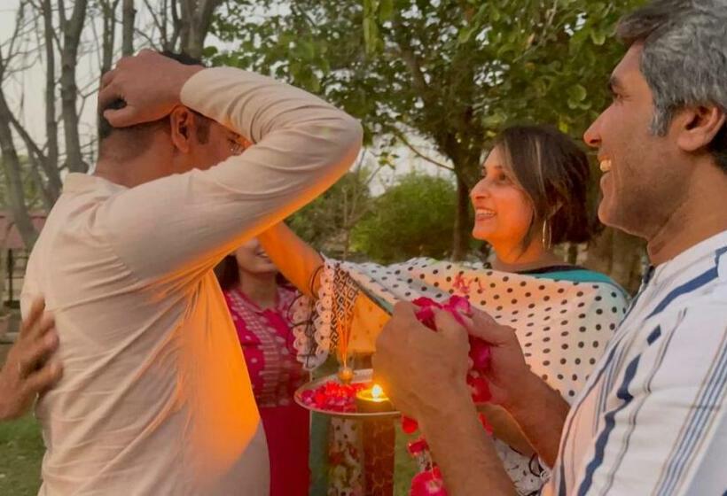 Отель Book Rooms & Villa  Bairagarh Living Farm Stay