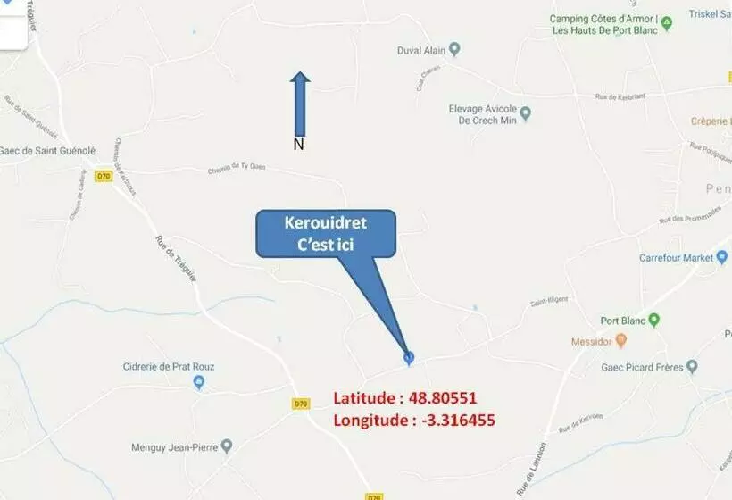 Aamiaismajoitus (B&B) Kerouidret