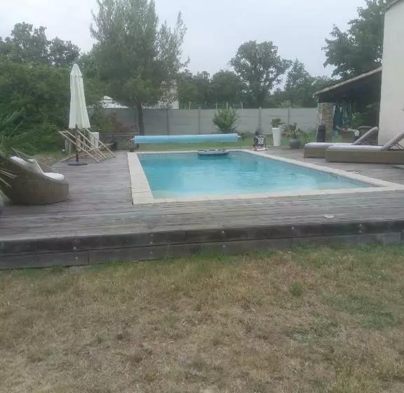 ベッドアンドブレックファースト La Chouette Villa ,chambre De 20m2 Totalement Indépendante Avec Terrasse