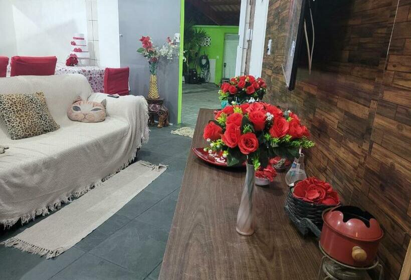 פנסיון Pousada Do Sossego Mar E Verde Em Itanhaem Com Piscina