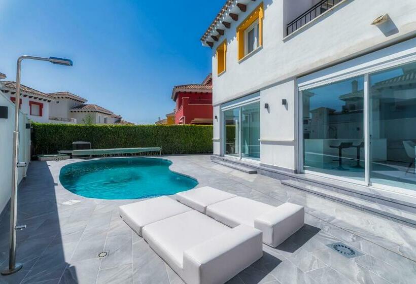 Villa Fresno With Private Pool On Gated 5 Mar Menor Golf Resort   3 Bed/3 Shower/wc