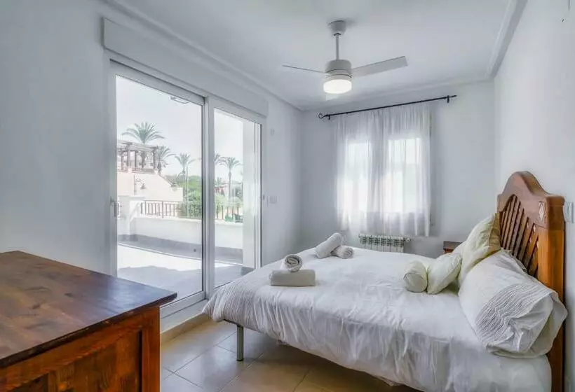 Villa Fresno With Private Pool On Gated 5 Mar Menor Golf Resort 3 Bed/3 Shower/wc