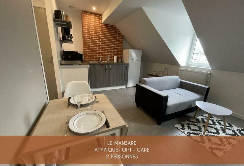 Le Mansard, Atypique, Gare Et Tramway 4min à Pied