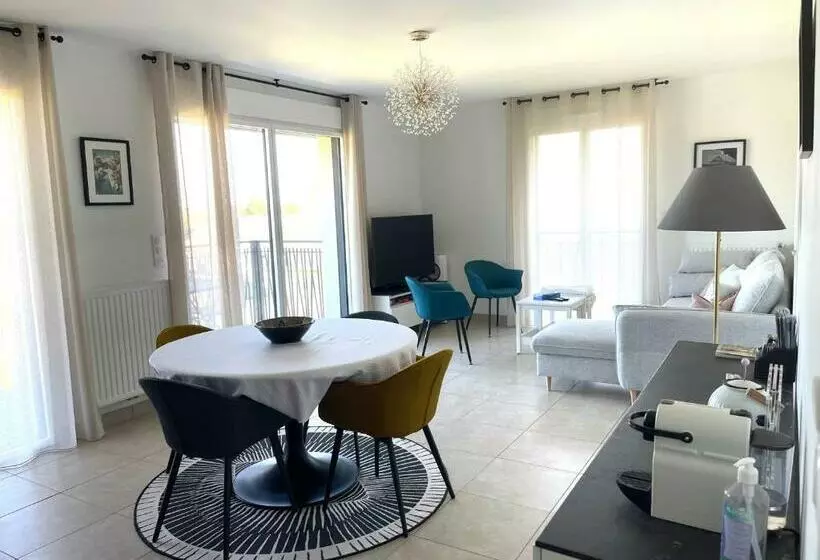 Bella Cruz 66 M2 Prestations Premium, Wifi, Balcon, Parking Avec Borne De Recharge électrique, Plage