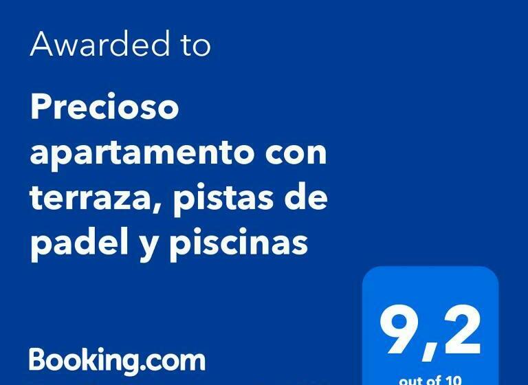 Precioso Apartamento Con Terraza, Pistas De Padel Y Piscinas