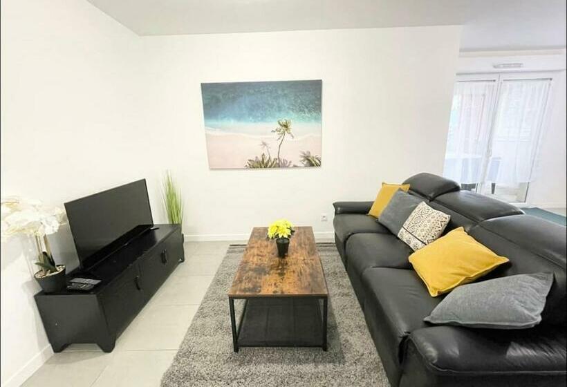 Grand Appartement Lumineux & Spacieux Avec Jardin