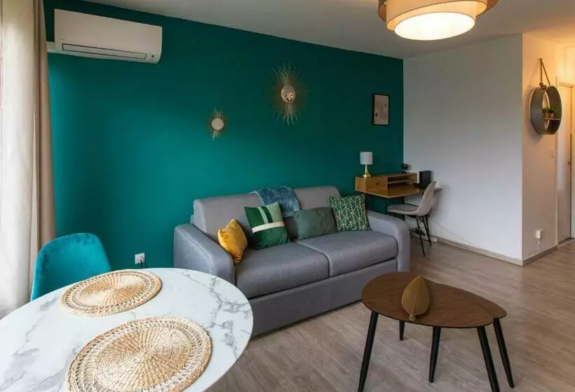 Le Pic Vert De Bergerac Idéal Pro, Solo, Couples Studio Au Calme Parking Gratuit 400m Hôpi