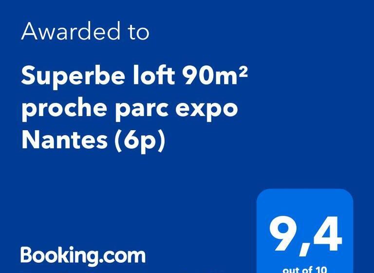 Superbe Loft 90m² Proche Parc Expo Nantes