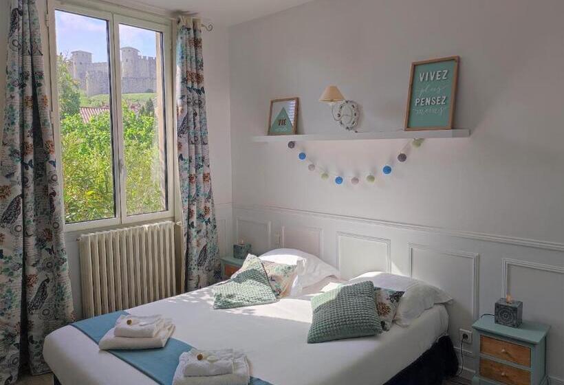 تختخواب و صبحانه La Villa Carcassonne, Cité 8 Min à Pieds, Clim, Piscine, Full Wifi, Borne 7,5kw, Vélo élect, Parking