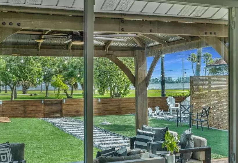 Historic Waterfront Estate With Yard & Modern Kitchen