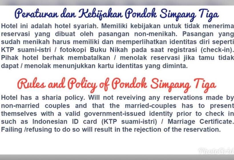 بنسيون Pondok Simpang Tiga