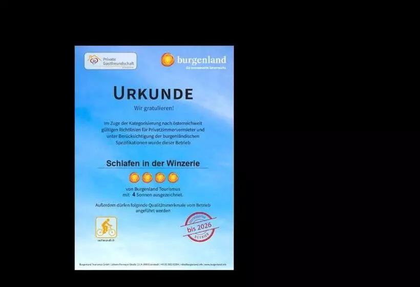 Schlafen In Der Winzerie