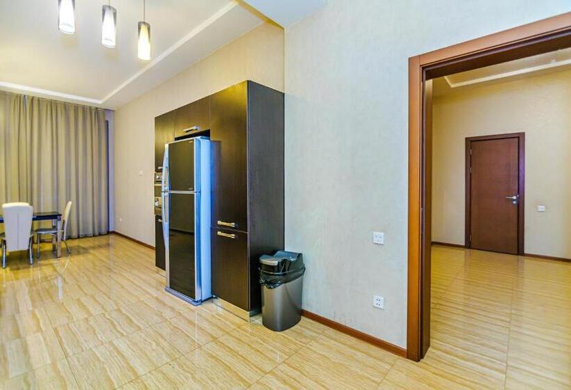 Building Ferrari İn Front Port Baku