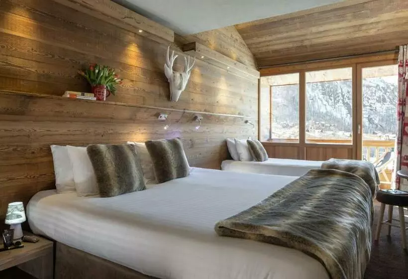 هتل Hôtel Ski Lodge Village Montana