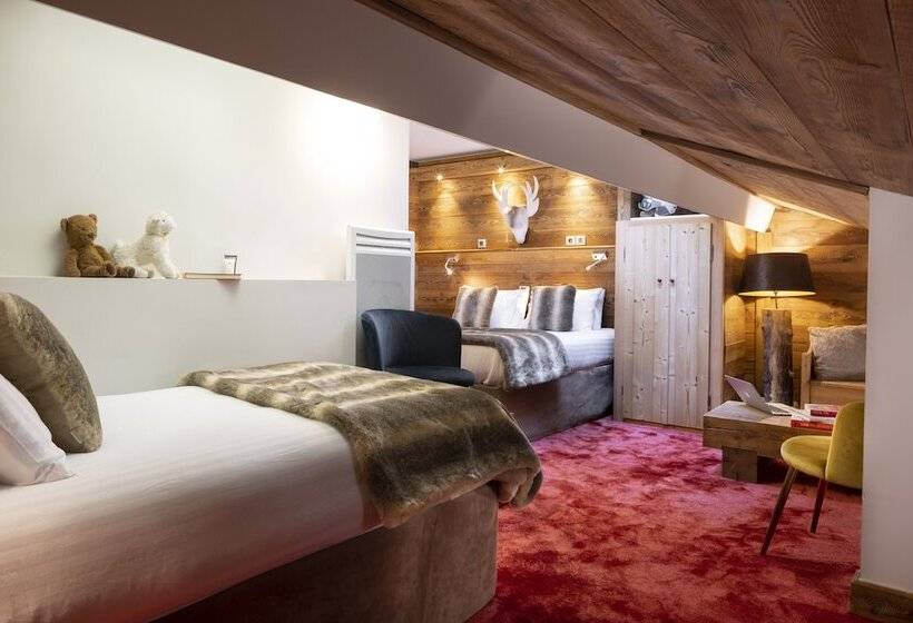 هتل Hôtel Ski Lodge Village Montana