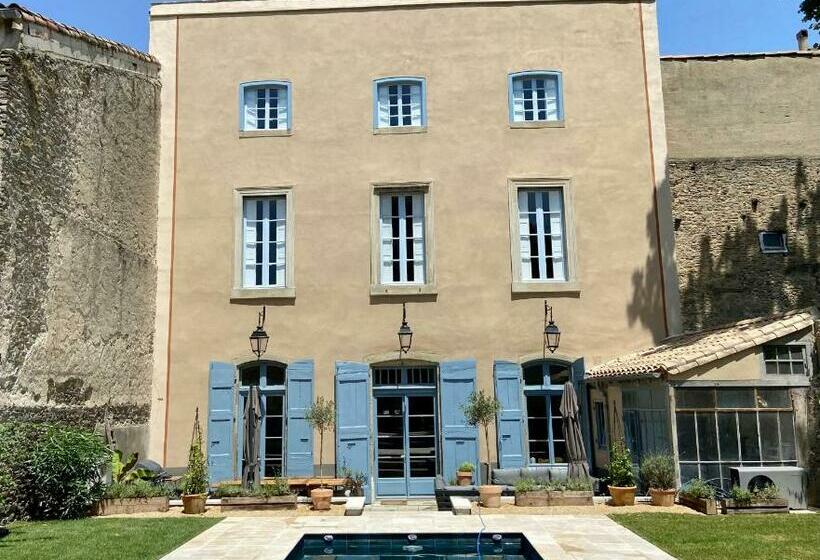 French Country House In Town With Private Garden, Pool And Cinema Room