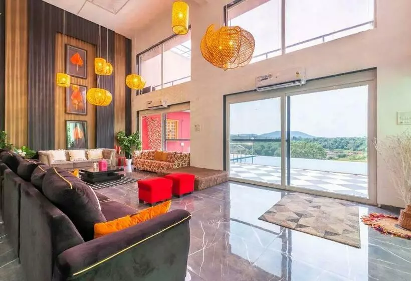 Stayvista S Vine & Splash Riverside Villa With An Infinity Pool And Indoor Games