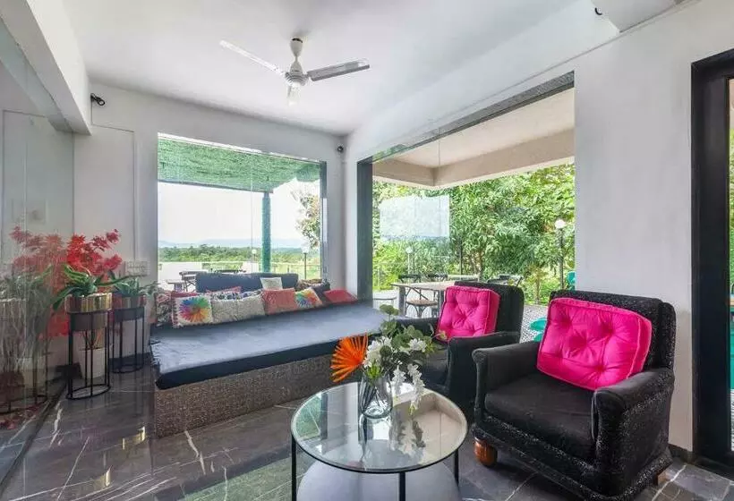 Stayvista S Vine & Splash Riverside Villa With An Infinity Pool And Indoor Games
