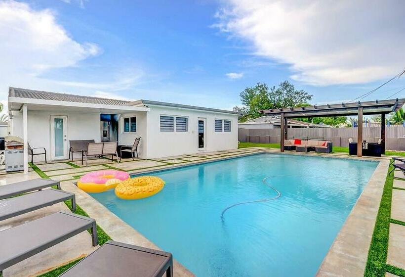 Cozy Paradise, With Heated Pool, Near Airport In Miami L16
