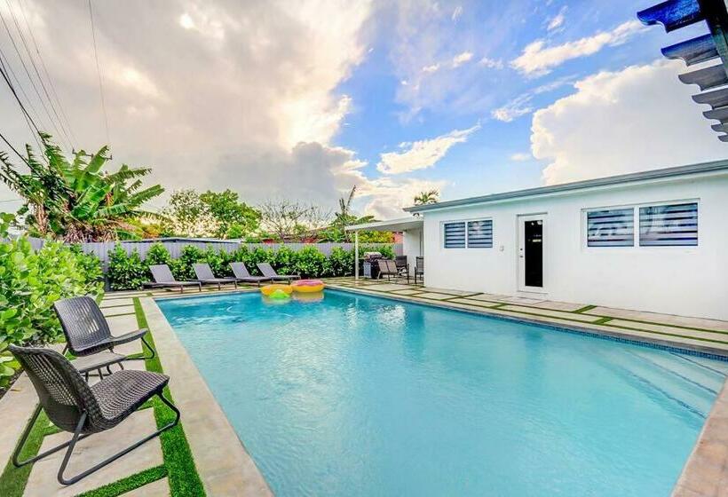Cozy Paradise, With Heated Pool, Near Airport In Miami L16