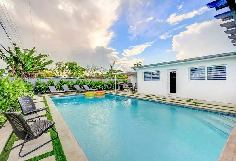 Cozy Paradise, With Heated Pool, Near Airport In Miami L16