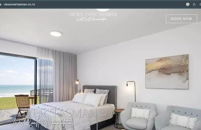 Majatalo Views Over Tasman, New Luxury Boutique Studio Overlooking The Tasman Sea