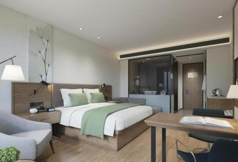 בית מלון כפרי Greentree Inn Express Jinan Zhangqiu Districty Ancinet Town Longquan Road