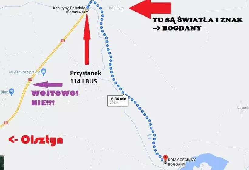 ホテル Dom Gościnny Bogdany