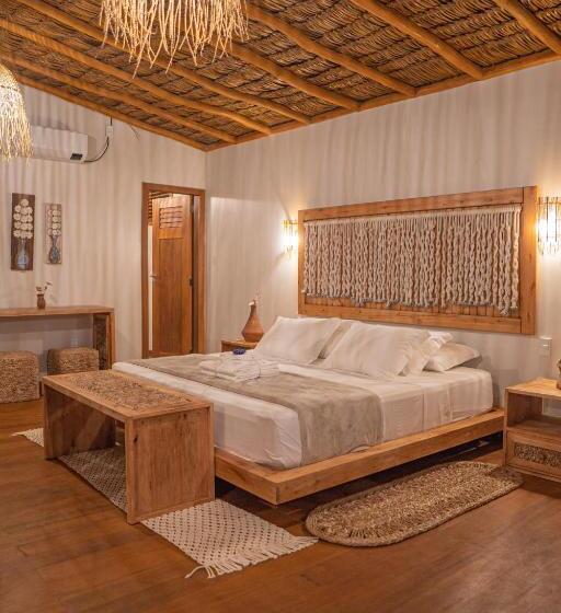 Szálló Rancharia Charme Beach Pé Na Areia