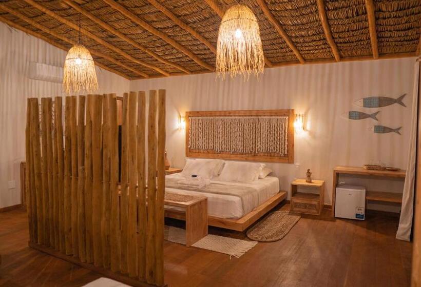 Szálló Rancharia Charme Beach Pé Na Areia