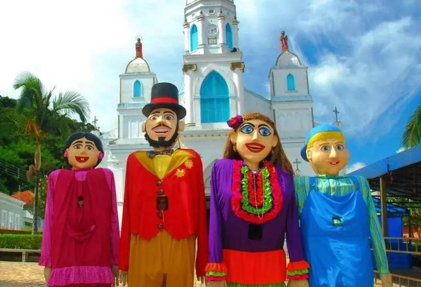 ユースホステル Villa Das Palmeiras Chalés & Camping