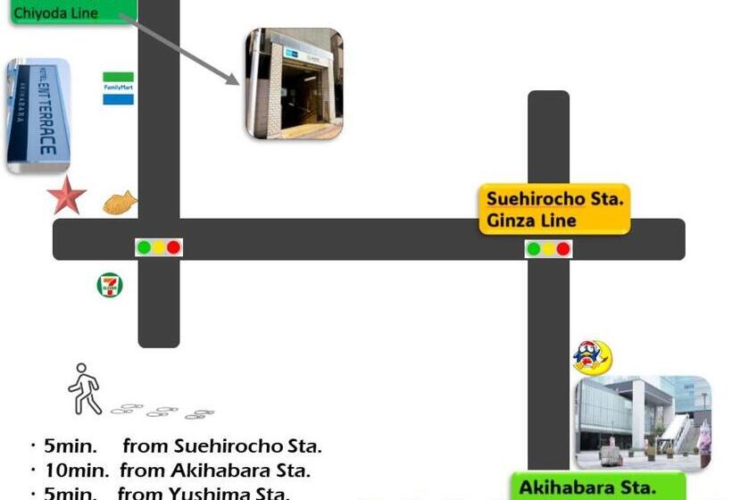 هتل Ent Terrace Akihabara